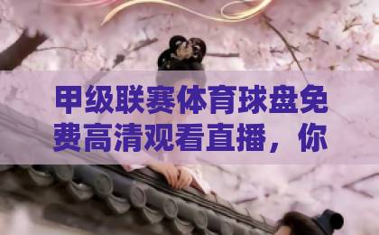 甲级联赛体育球盘免费高清观看直播，你该知道的“免费高清”真相！2026年观赛指南