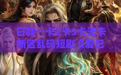 日韩一卡2卡3卡无卡新区乱码短剧《爱已成空》大结局解析：为何全网都在为它流泪？【爱已成空】久久啪久久全部精品