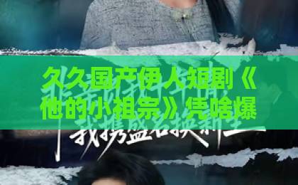 久久国产伊人短剧《他的小祖宗》凭啥爆火？一口气刷完24集，真香！中文字幕日韩欧美精品高清在线